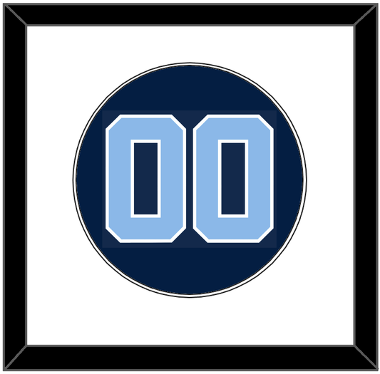 North Carolina Baseball Number - Alternate Navy Blue (2013-2014) - Essential Tier 1