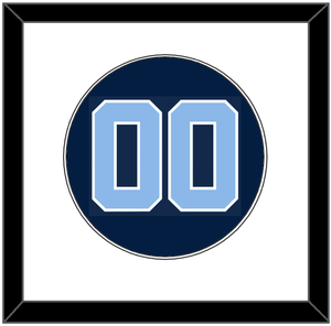 North Carolina Baseball Number - Alternate Navy Blue (2013-2014) - Single Mat 1