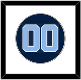 North Carolina Baseball Number - Alternate Navy Blue (2013-2014) - Single Mat 1