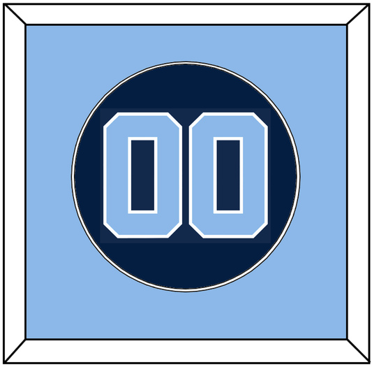 North Carolina Baseball Number - Alternate Navy Blue (2013-2014) - Essential Tier 2