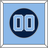 North Carolina Baseball Number - Alternate Navy Blue (2013-2014) - Single Mat 2