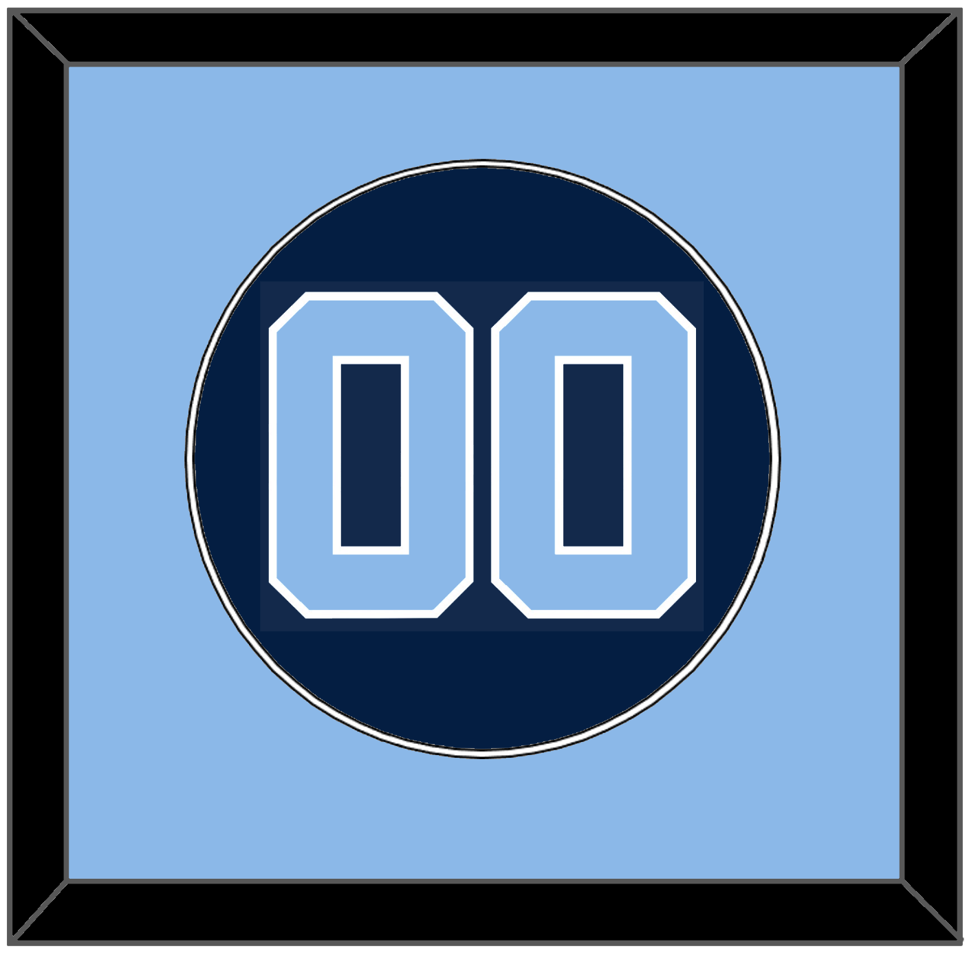 North Carolina Baseball Number - Alternate Navy Blue (2013-2014) - Essential Tier 2