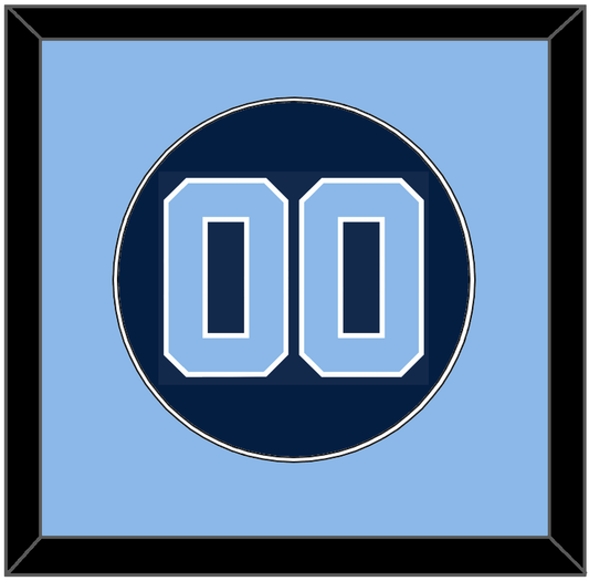 North Carolina Baseball Number - Alternate Navy Blue (2013-2014) - Essential Tier 2
