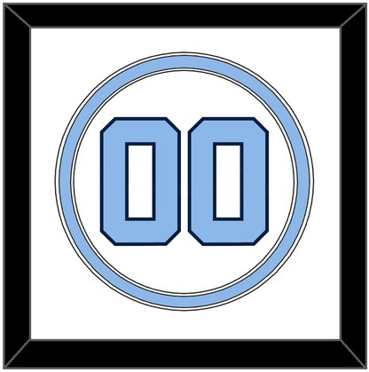 North Carolina Baseball Number - Home White (1999-2000) - Signature Tier 1
