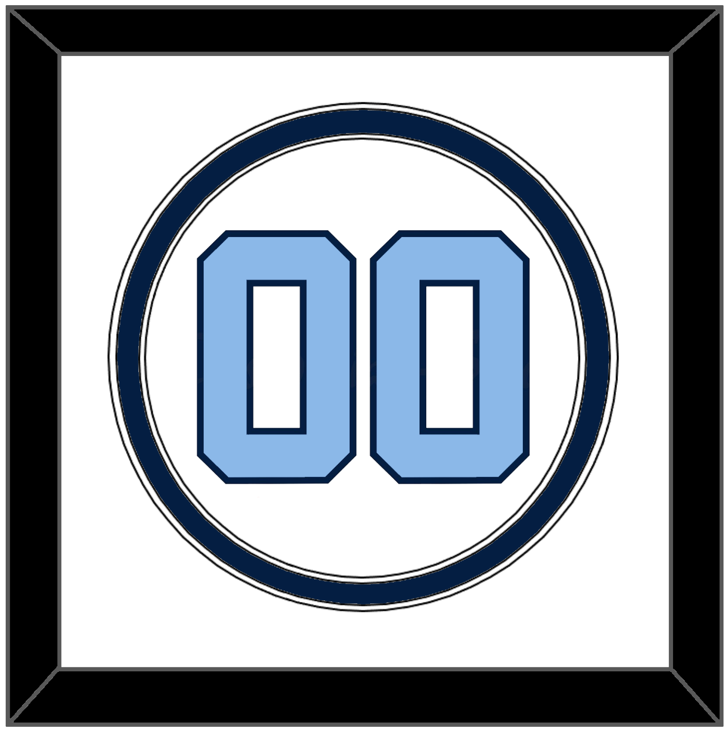 North Carolina Baseball Number - Home White (2014) - Signature Tier 2