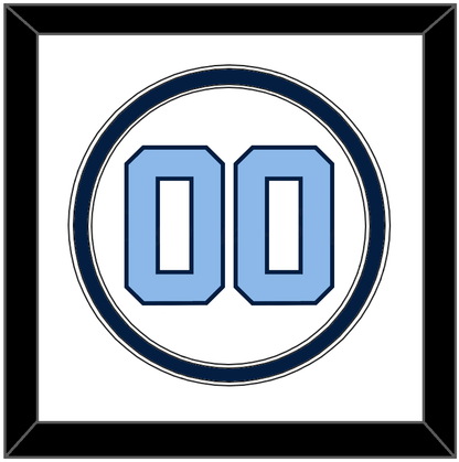 North Carolina Baseball Number - Home White (2014) - Signature Tier 2