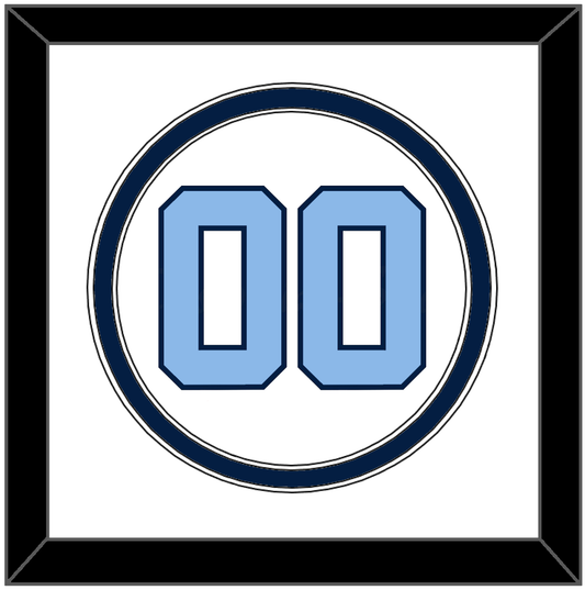 North Carolina Baseball Number - Home White (2014) - Signature Tier 2