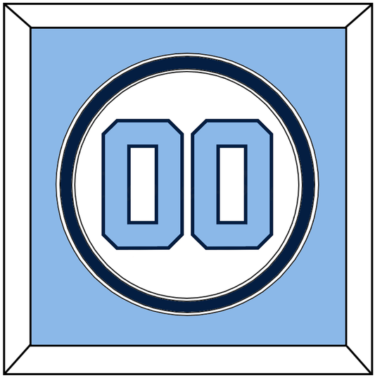 North Carolina Baseball Number - Home White (2014) - Signature Tier 3