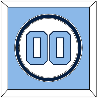 North Carolina Baseball Number - Home White (1999-2000) - Signature Tier 3