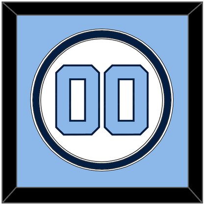 North Carolina Baseball Number - Home White (2014) - Signature Tier 3