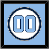 North Carolina Baseball Number - Home White (1999-2000) - Double Mat 3