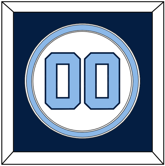 North Carolina Baseball Number - Home White (2014) - Signature Tier 4