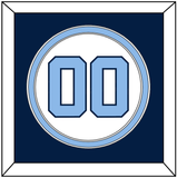 North Carolina Baseball Number - Home White (1999-2000) - Double Mat 4