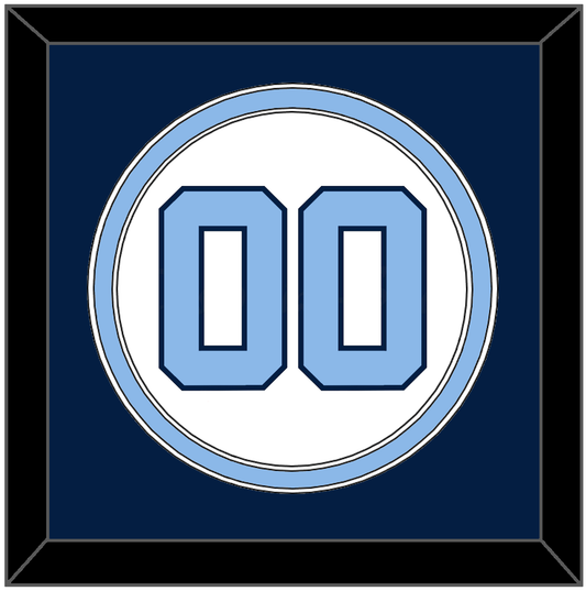 North Carolina Baseball Number - Home White (1999-2000) - Signature Tier 4