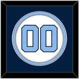 North Carolina Baseball Number - Home White (1999-2000) - Double Mat 4