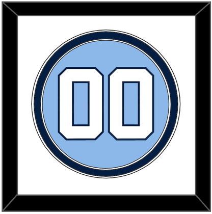 North Carolina Baseball Number - Road Light Blue (2013-2014) - Signature Tier 1