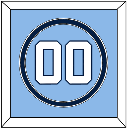 North Carolina Baseball Number - Road Light Blue (2013-2014) - Signature Tier 2