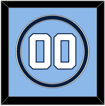 North Carolina Baseball Number - Road Light Blue (2013-2014) - Signature Tier 2