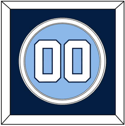 North Carolina Baseball Number - Road Light Blue (2013-2014) - Signature Tier 3