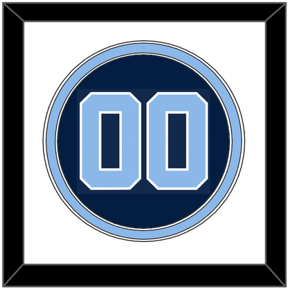 North Carolina Baseball Number - Alternate Navy Blue (2013-2014) - Signature Tier 1