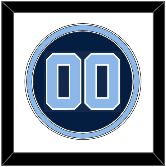 North Carolina Baseball Number - Alternate Navy Blue (2013-2014) - Signature Tier 1