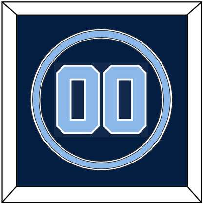 North Carolina Baseball Number - Alternate Navy Blue (2013-2014) - Signature Tier 2