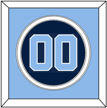 North Carolina Baseball Number - Alternate Navy Blue (2013-2014) - Signature Tier 3