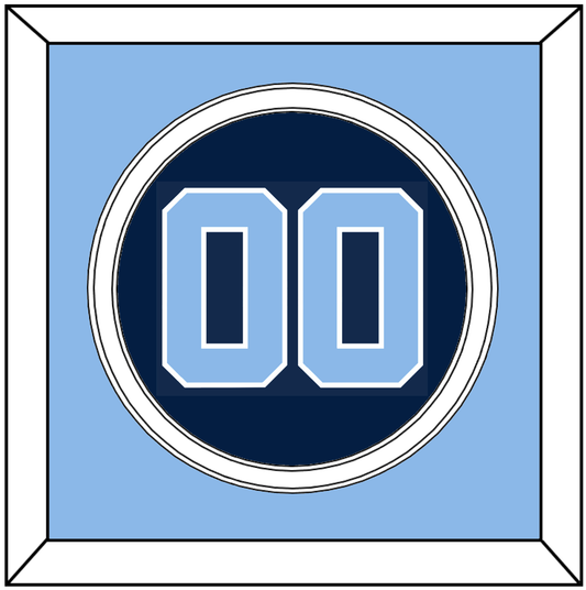 North Carolina Baseball Number - Alternate Navy Blue (2013-2014) - Signature Tier 3