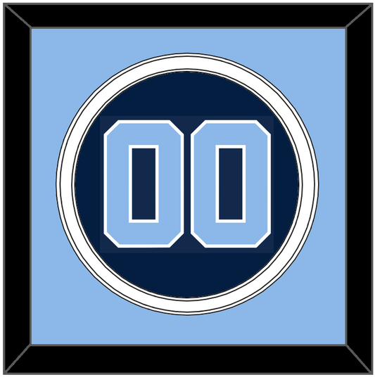 North Carolina Baseball Number - Alternate Navy Blue (2013-2014) - Signature Tier 3
