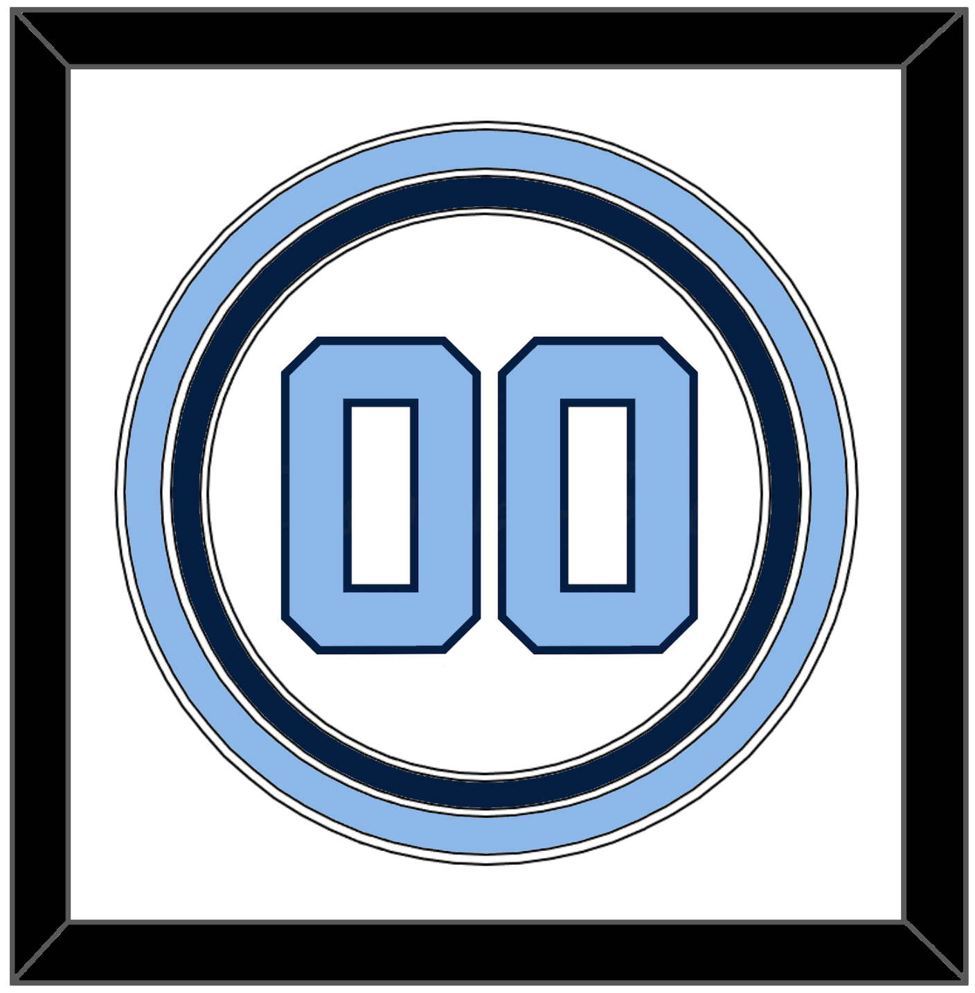 North Carolina Baseball Number - Home White (2014) - Premier Tier 1