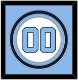 North Carolina Baseball Number - Home White (2014) - Triple Mat 2