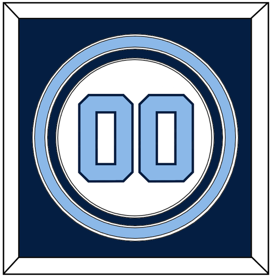 North Carolina Baseball Number - Home White (1999-2000) - Premier Tier 3