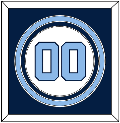 North Carolina Baseball Number - Home White (2014) - Premier Tier 3