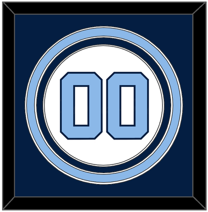 North Carolina Baseball Number - Home White (1999-2000) - Premier Tier 3