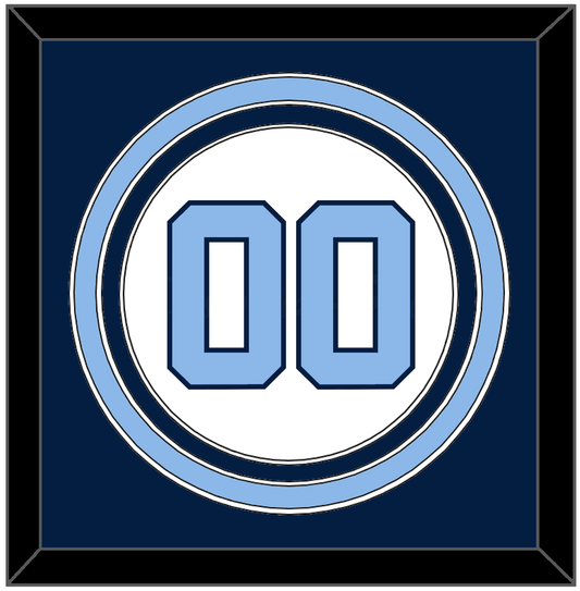 North Carolina Baseball Number - Home White (2014) - Premier Tier 3