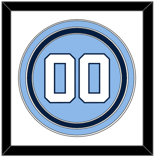 North Carolina Baseball Number - Road Light Blue (2013-2014) - Premier Tier 1