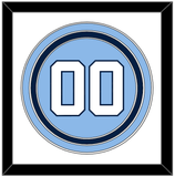 North Carolina Baseball Number - Road Light Blue (2013-2014) - Triple Mat 1