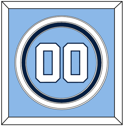 North Carolina Baseball Number - Road Light Blue (2013-2014) - Premier Tier 2