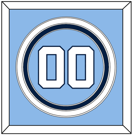 North Carolina Baseball Number - Road Light Blue (2013-2014) - Premier Tier 2