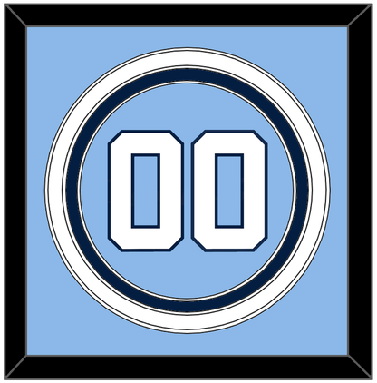 North Carolina Baseball Number - Road Light Blue (2013-2014) - Premier Tier 2