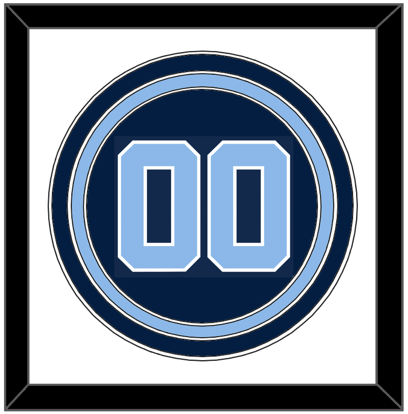 North Carolina Baseball Number - Alternate Navy Blue (2013-2014) - Premier Tier 1