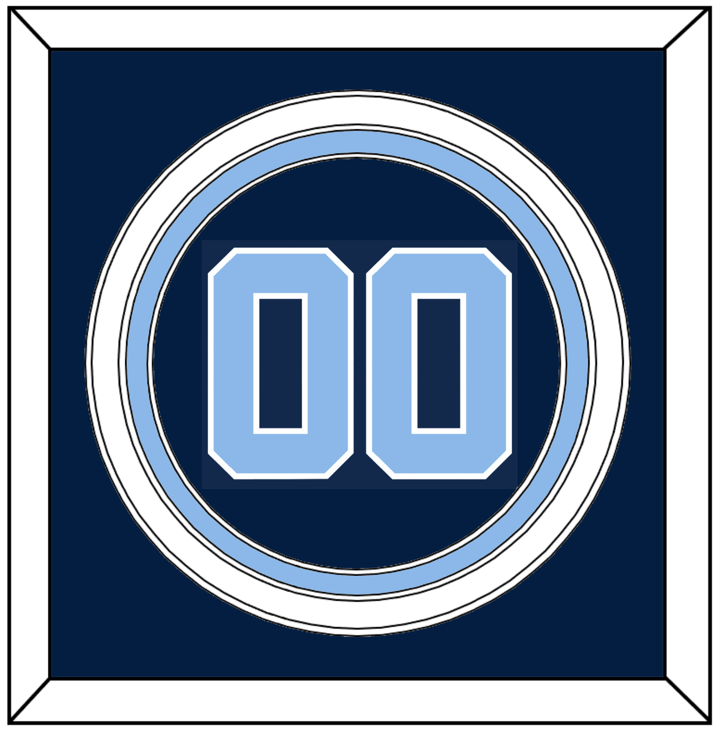 North Carolina Baseball Number - Alternate Navy Blue (2013-2014) - Premier Tier 2