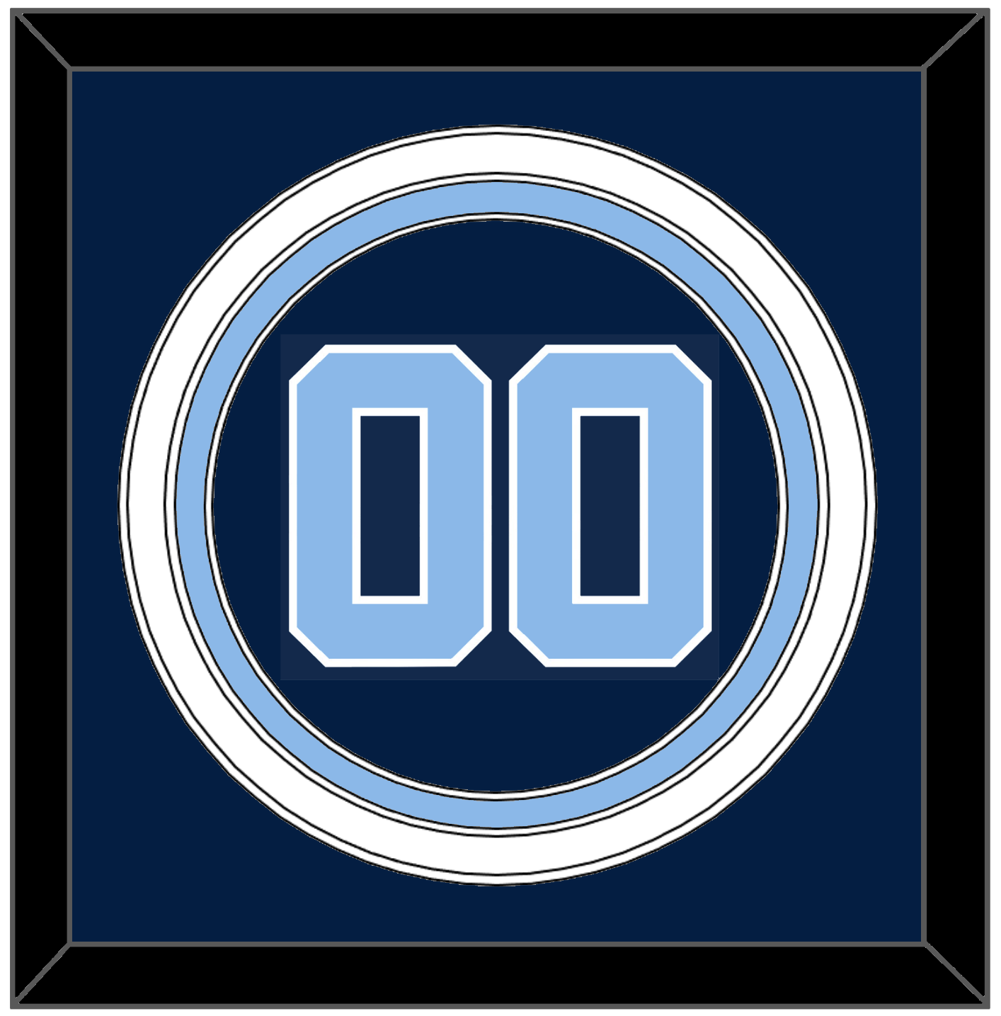 North Carolina Baseball Number - Alternate Navy Blue (2013-2014) - Premier Tier 2