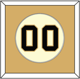 Vanderbilt Baseball Number - Home Cream (2019-2023) - Single Mat 2