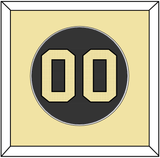 Vanderbilt Baseball Number - Road Black (2019-2020) - Single Mat 2