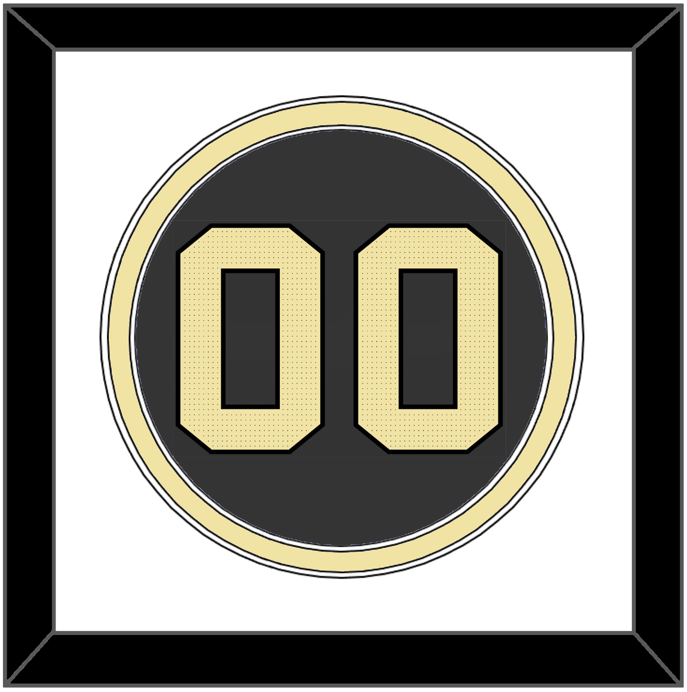 Vanderbilt Baseball Number - Road Black (2019-2020) - Signature Tier 1