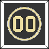 Vanderbilt Baseball Number - Road Black (2019-2020) - Double Mat 2