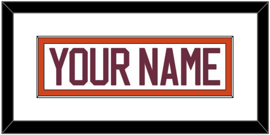 Virginia Tech Hockey Nameplate - Home White - Essential Tier 1