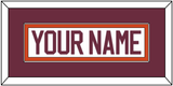 Virginia Tech Hockey Nameplate - Home White - Single Mat 2