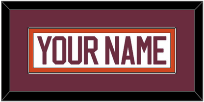 Virginia Tech Hockey Nameplate - Home White - Essential Tier 2